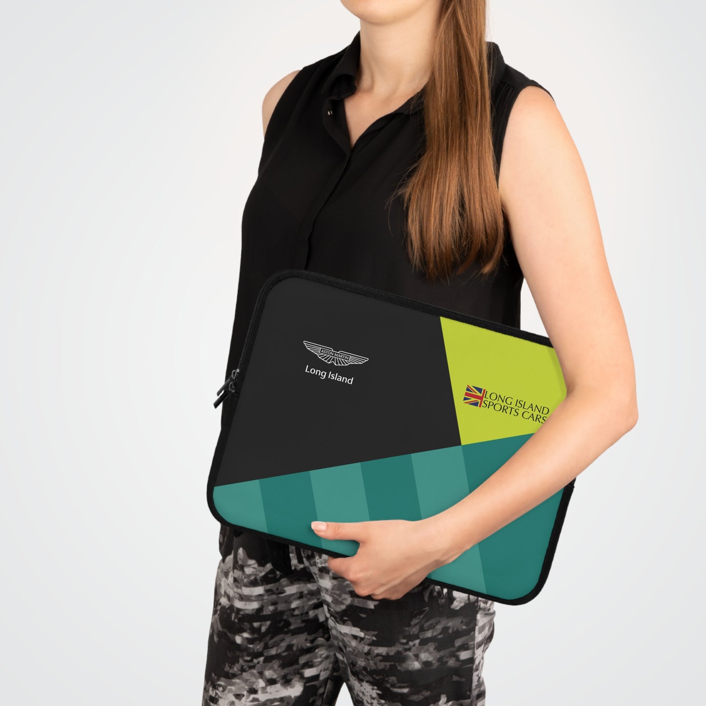 Aston Martin Long Island AM Green Laptop Sleeve