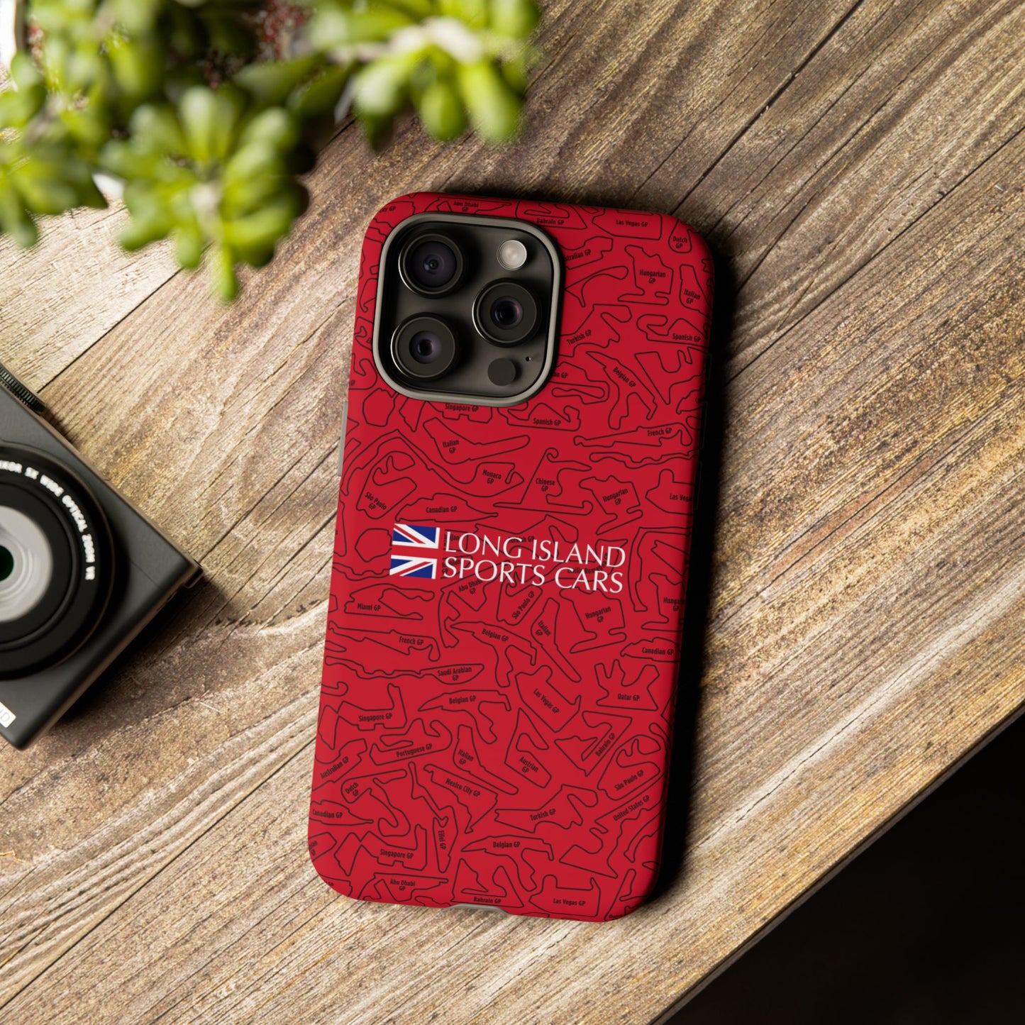 Long Island Sports Cars F1 race Track Inspired Impact-Resistant Phone Case