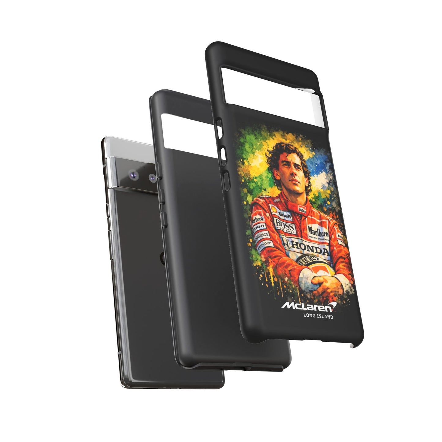 McLaren Long Island "Always Senna" Ayrton Senna Inspired Impact-Resistant Phone Case | Durable Protection for Car Enthusiasts