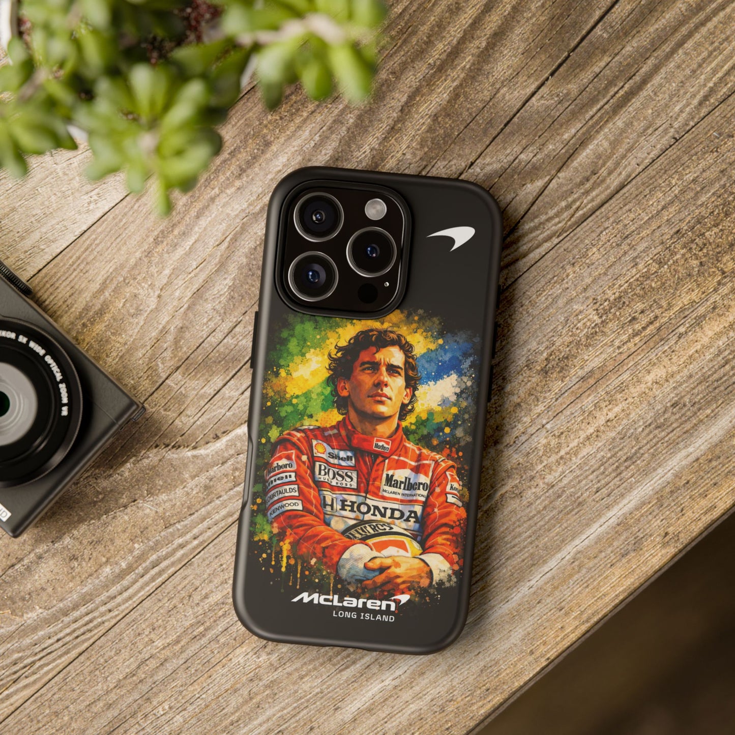 McLaren Long Island "Always Senna" Ayrton Senna Inspired Impact-Resistant Phone Case | Durable Protection for Car Enthusiasts