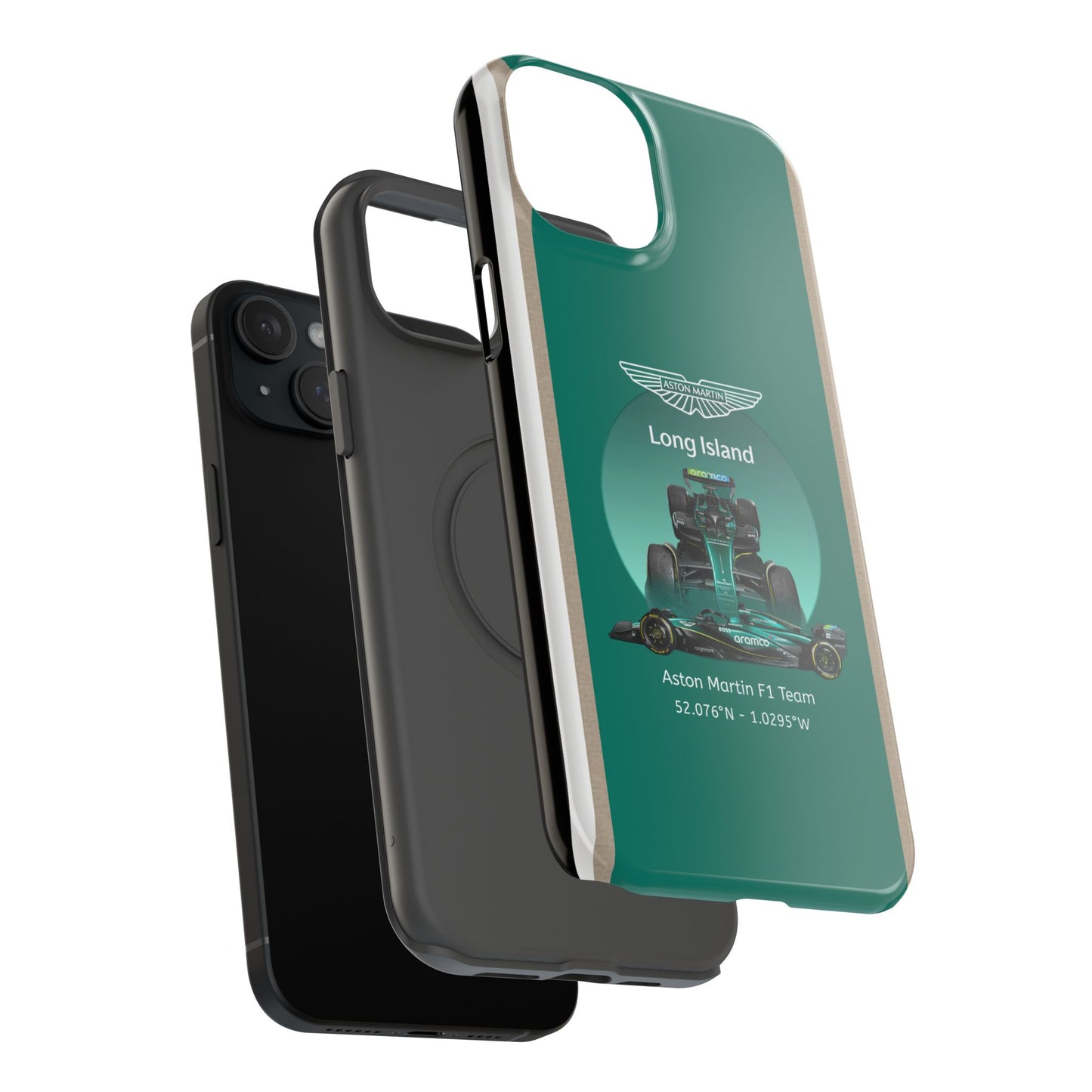 Aston Martin Long Island Formula 1 inspired Impact-Resistant Phone Case - Sleek & Stylish