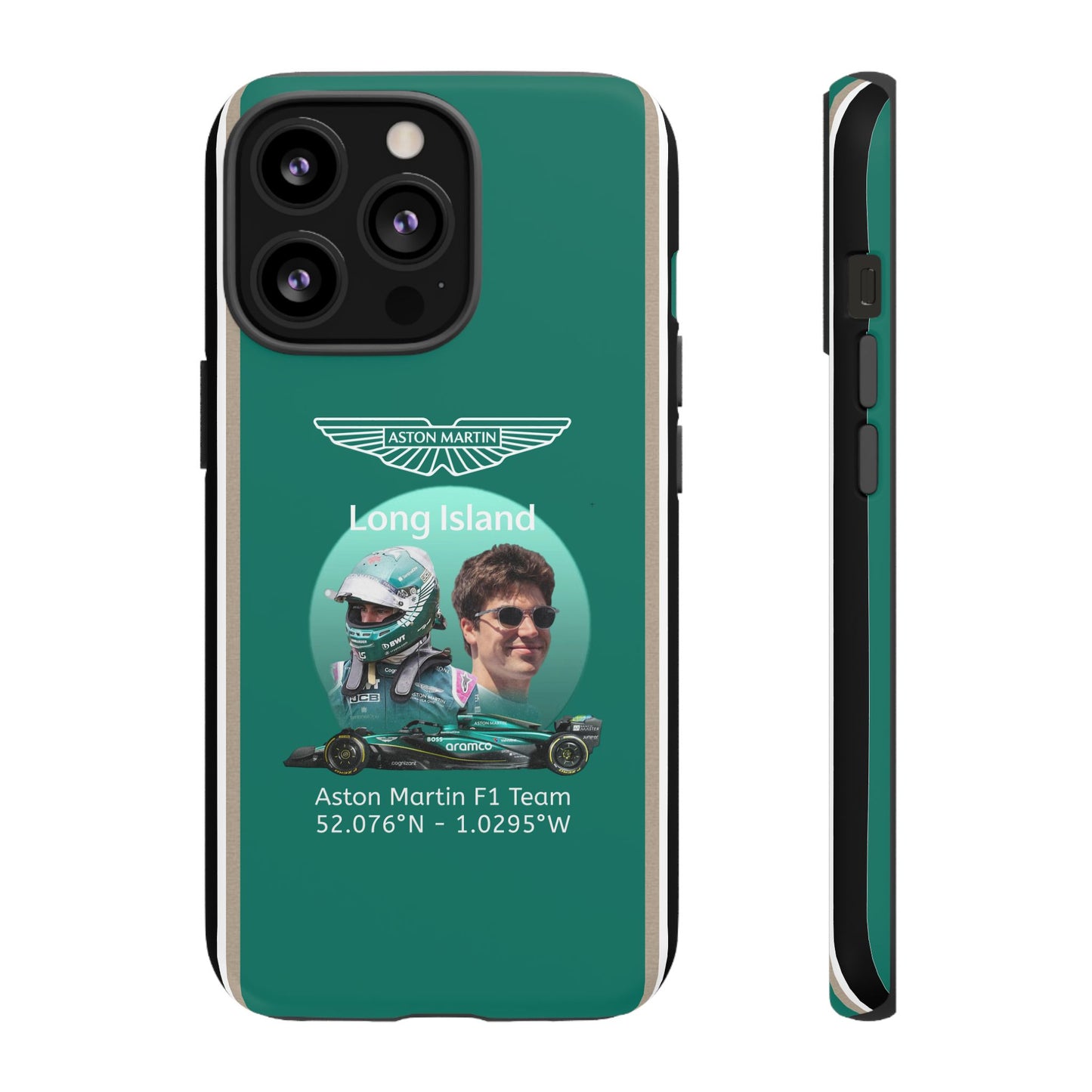 Aston Martin Long Island F1 inspired Lance Stroll Impact-Resistant Phone Case - Sleek & Stylish