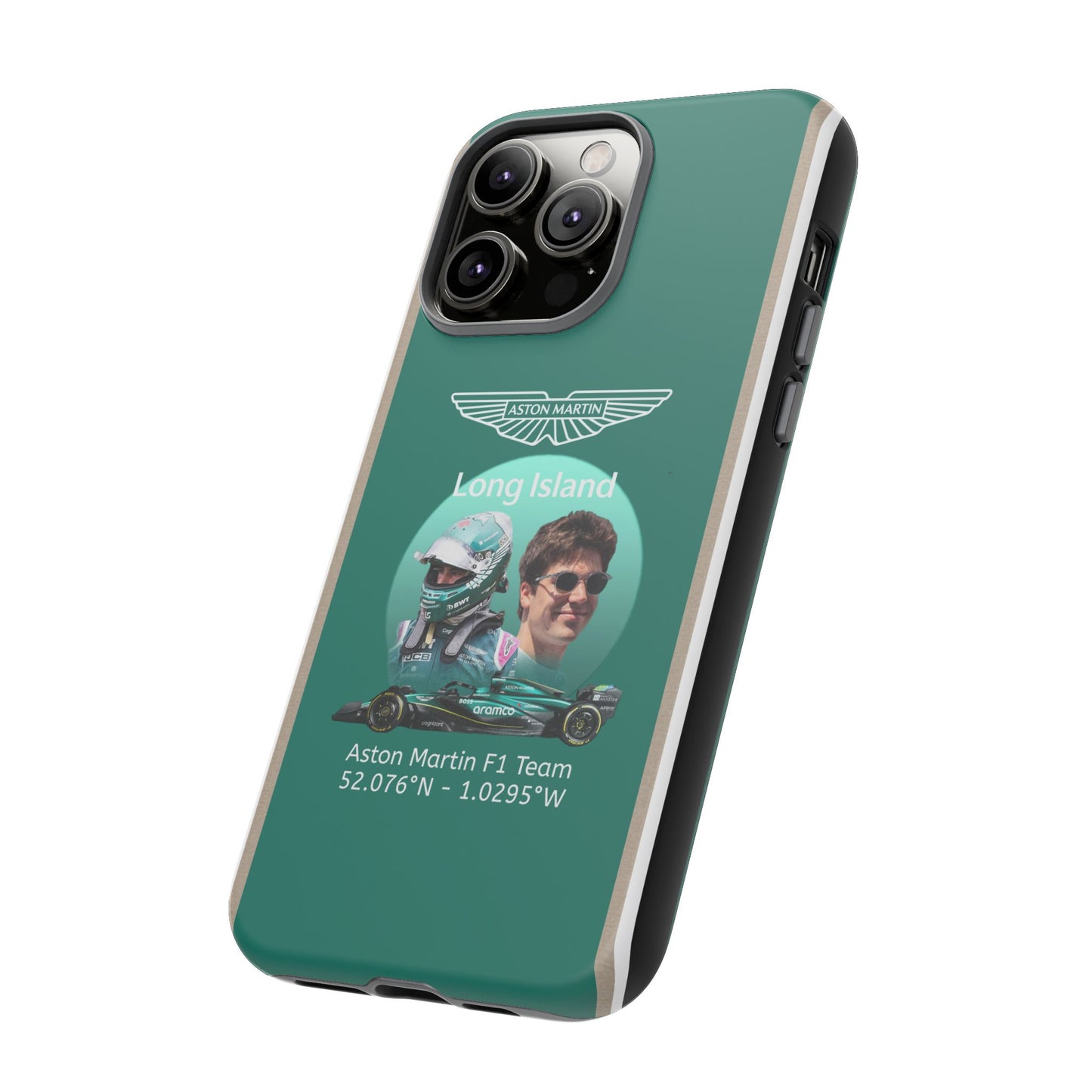 Aston Martin Long Island F1 inspired Lance Stroll Impact-Resistant Phone Case - Sleek & Stylish