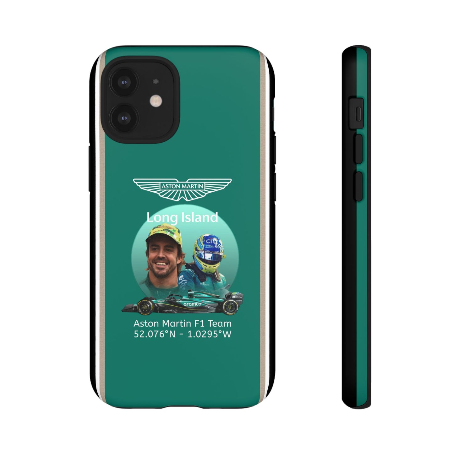 Aston Martin Long Island F1 inspired Fernando Alonso Impact-Resistant Phone Case - Sleek & Stylish
