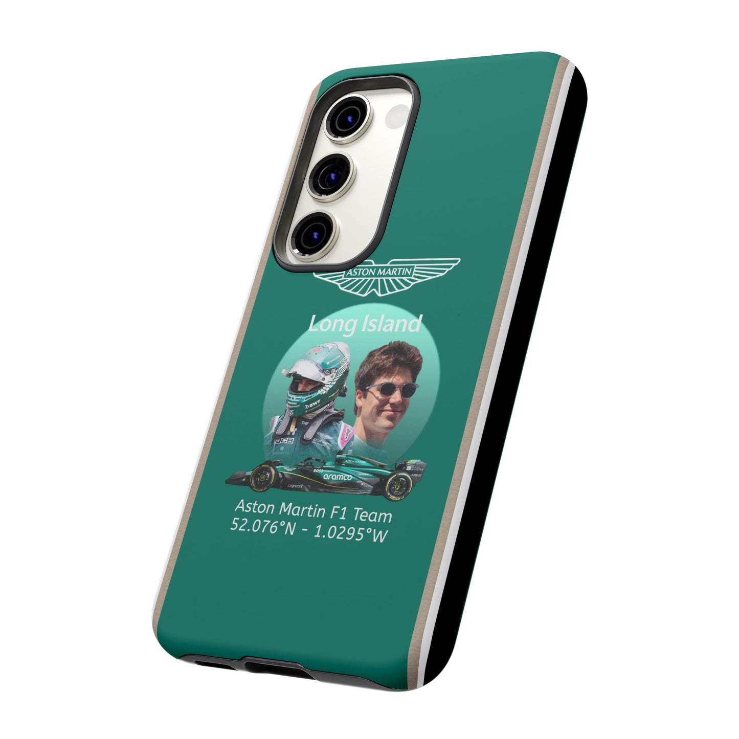 Aston Martin Long Island F1 inspired Lance Stroll Impact-Resistant Phone Case - Sleek & Stylish
