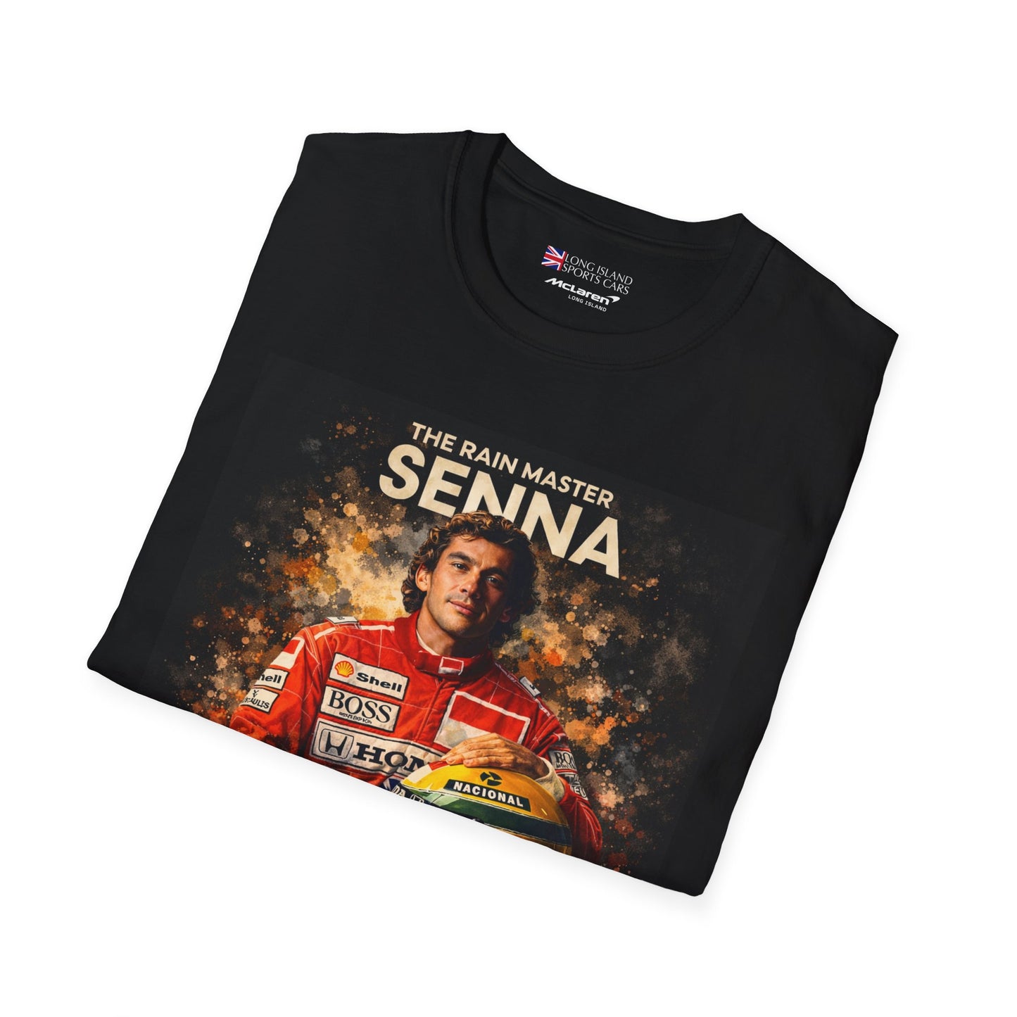 McLaren Long Island  “The Rain Master” Ayrton Senna Inspired Unisex T-Shirt