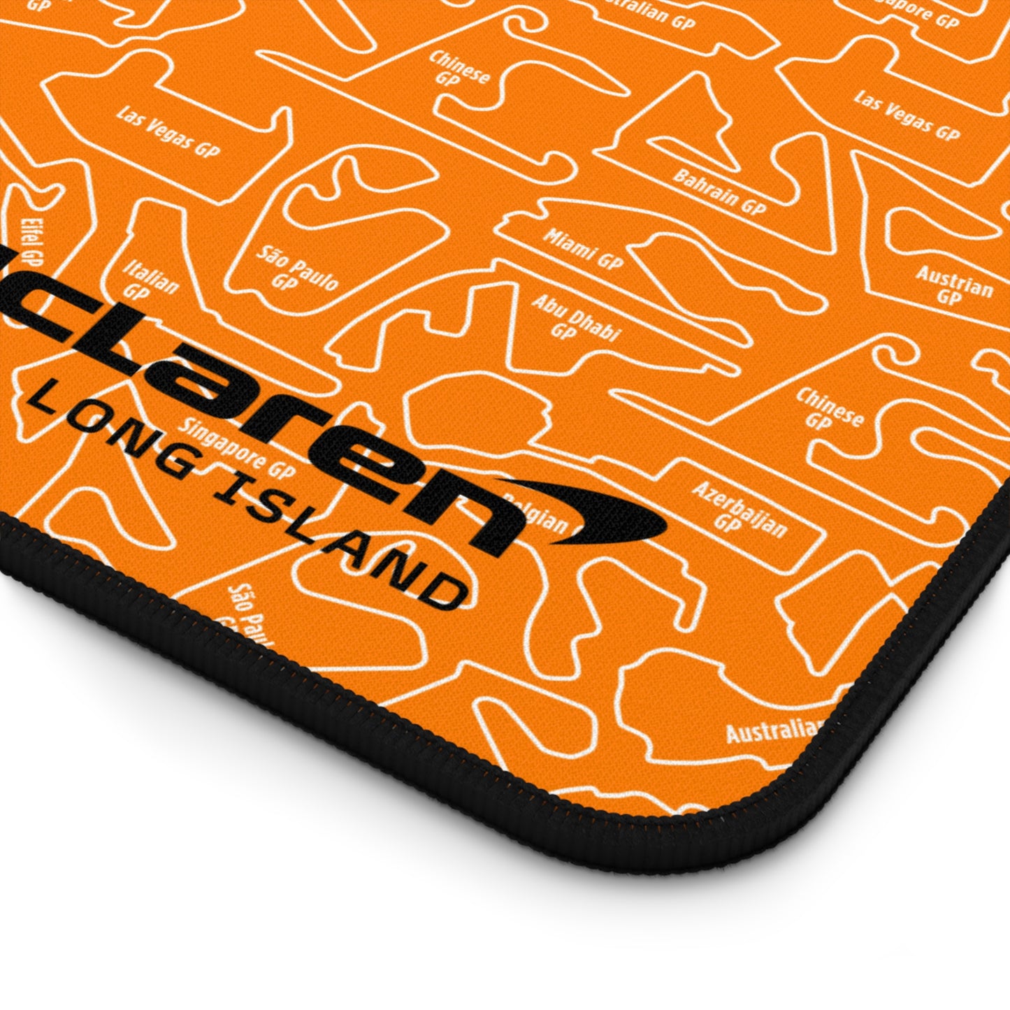 McLaren Long Island Mouse Pad Red F1 Racing Track Pattern Desk Mat