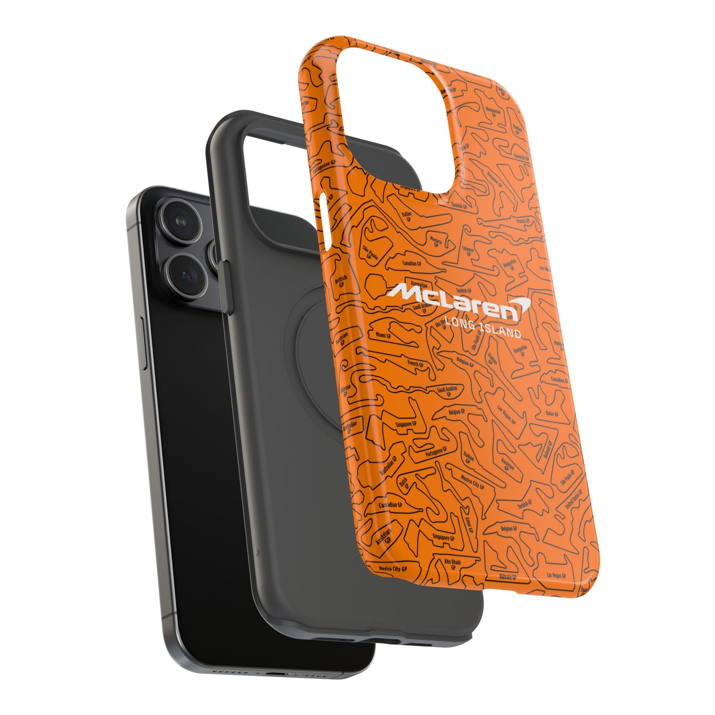 McLaren Long Island F1 race Track Inspired Impact-Resistant Phone Case