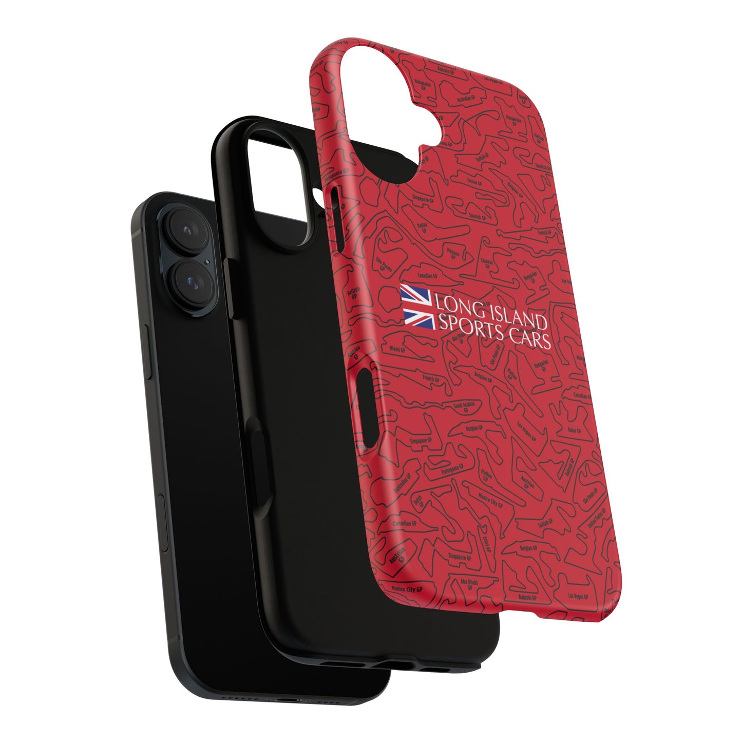 Long Island Sports Cars F1 race Track Inspired Impact-Resistant Phone Case