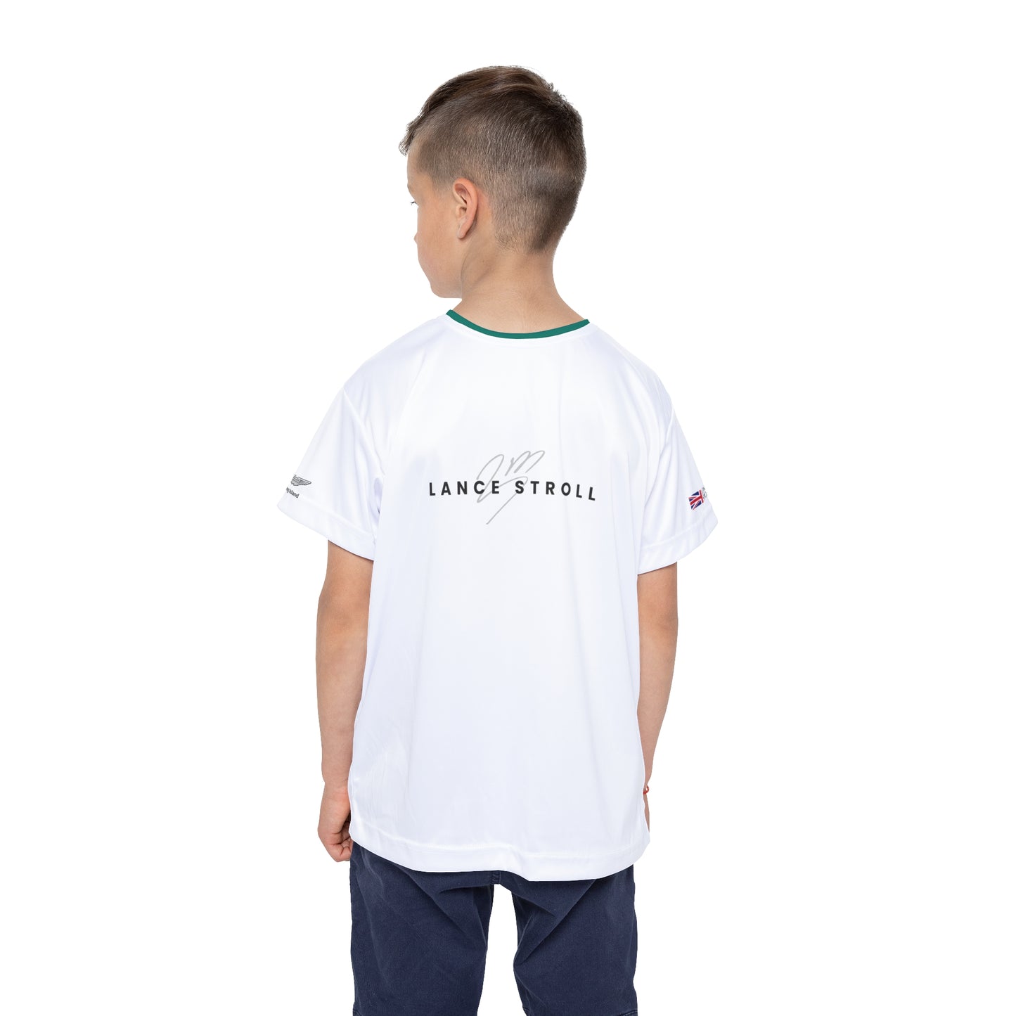 Kids Sports Jersey - Lance Stroll Formula 1 inspired Design for Young Speed Enthusiasts