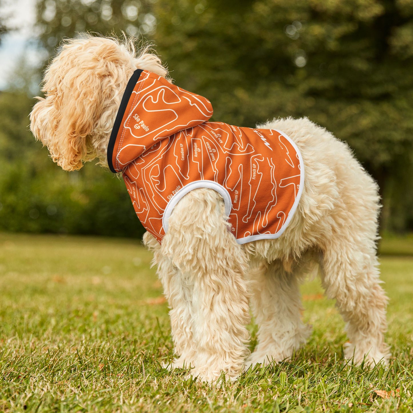 McLaren Long Island Race Track F1 Pet Hoodie