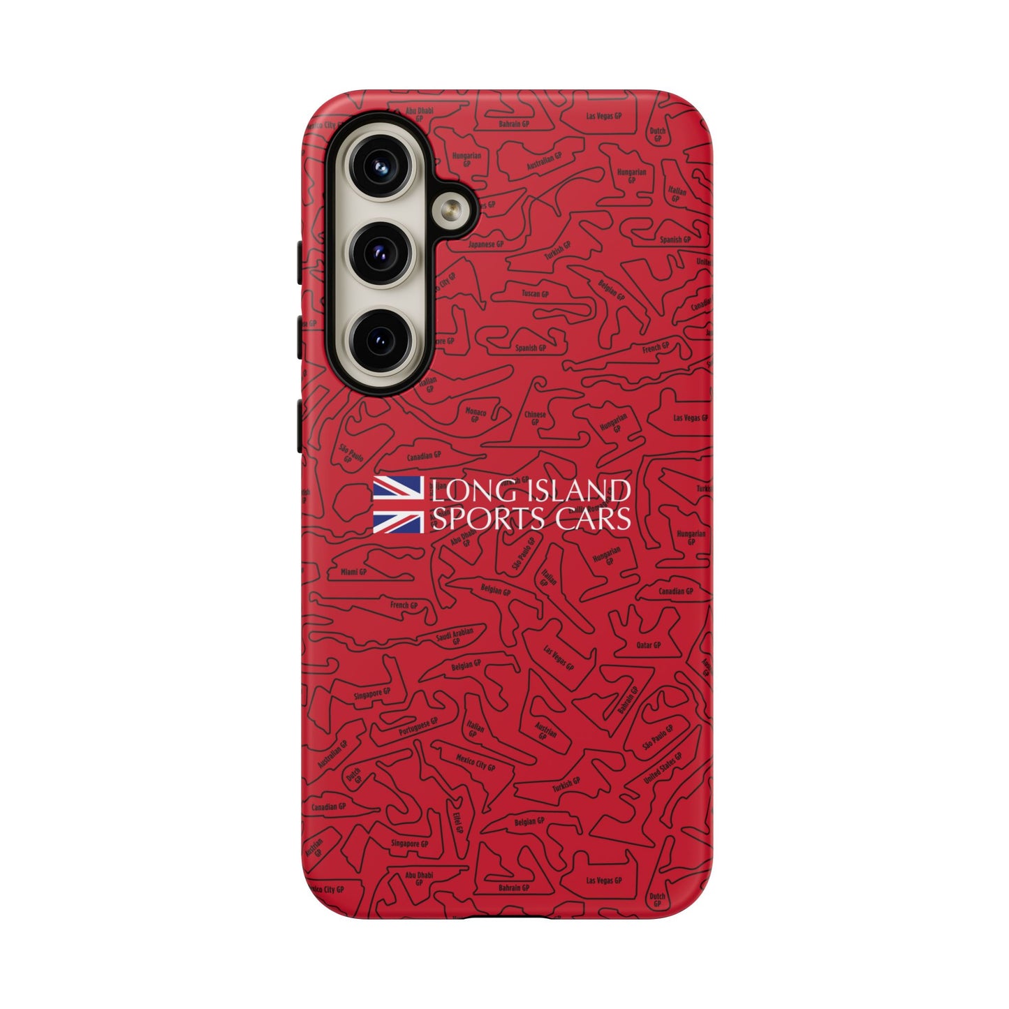 Long Island Sports Cars F1 race Track Inspired Impact-Resistant Phone Case