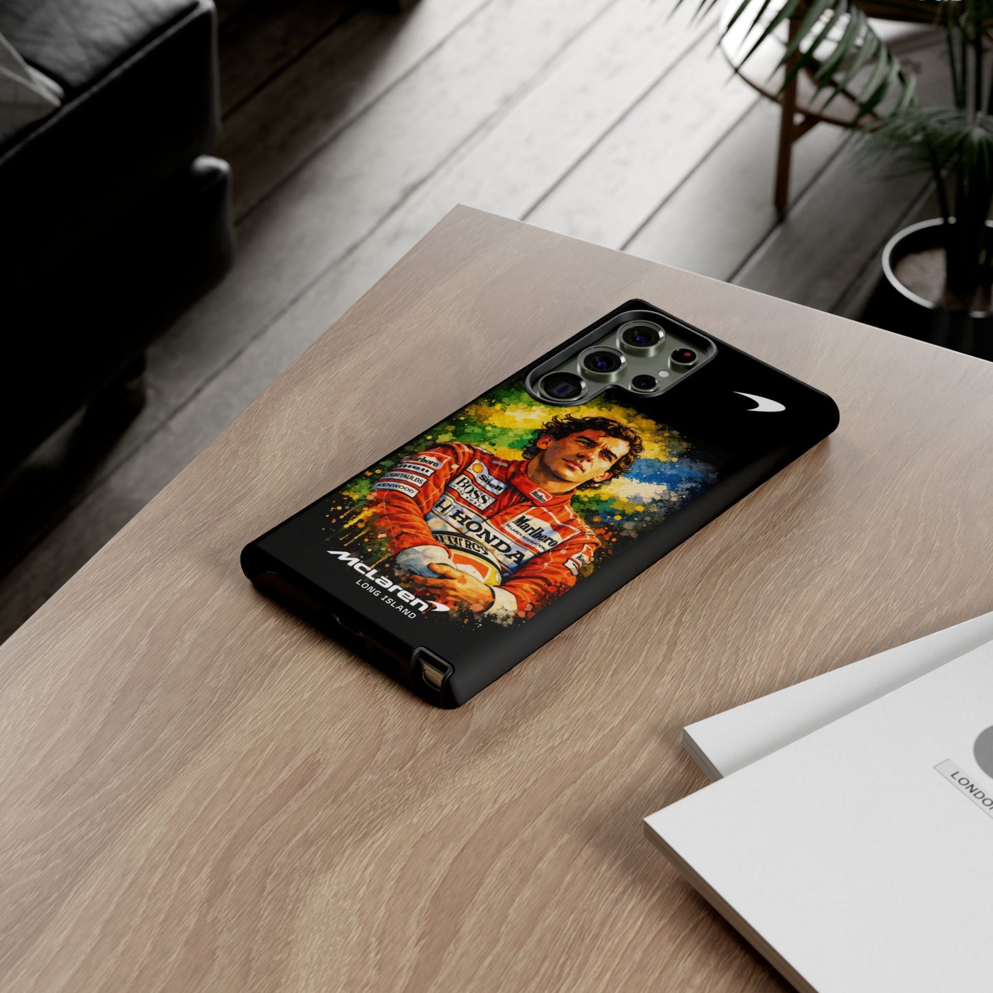 McLaren Long Island "Always Senna" Ayrton Senna Inspired Impact-Resistant Phone Case | Durable Protection for Car Enthusiasts