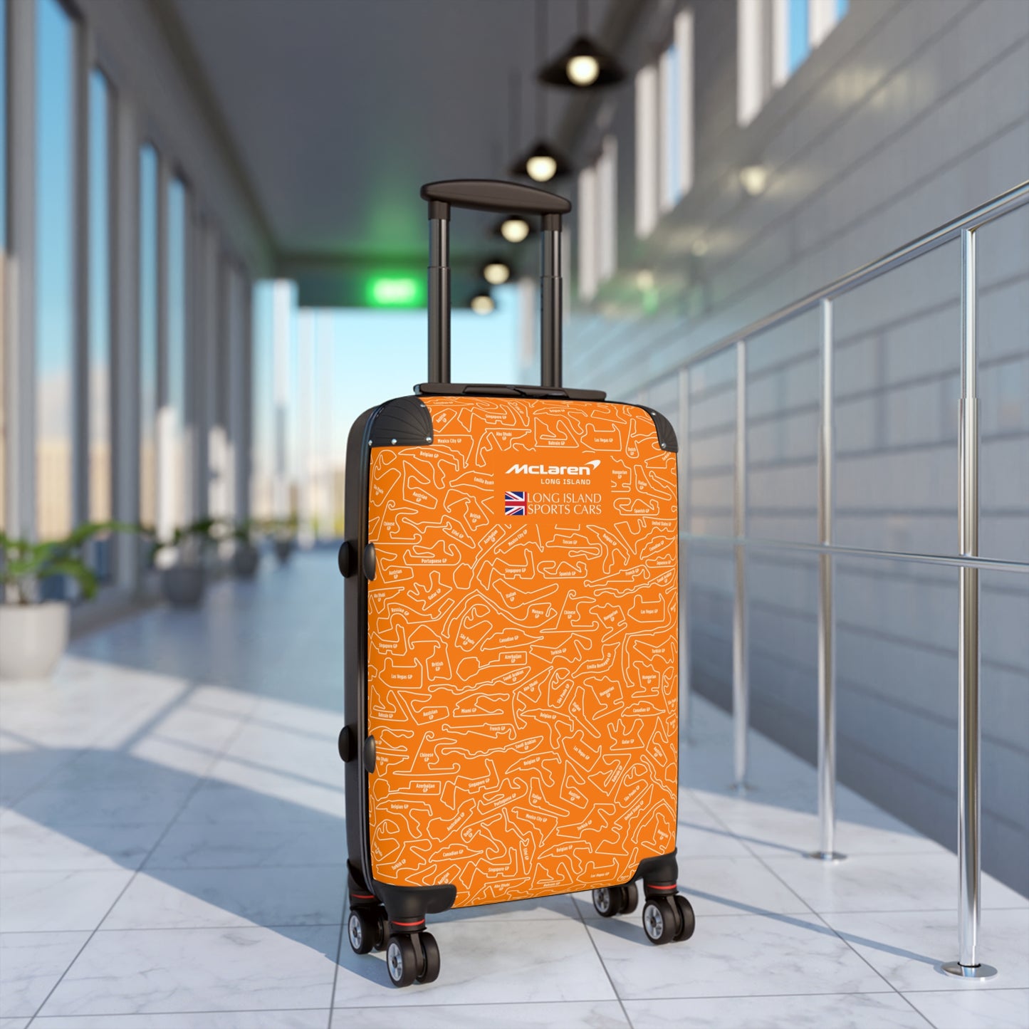 McLaren Long Island Orange Papaya F1 Racetrack Suitcase