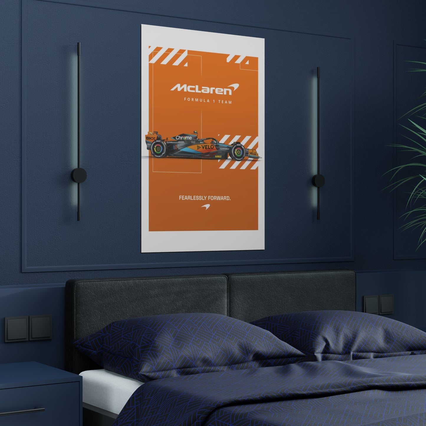 McLaren F1 inspired Satin Poster - Fearlessly Forward Home Decor