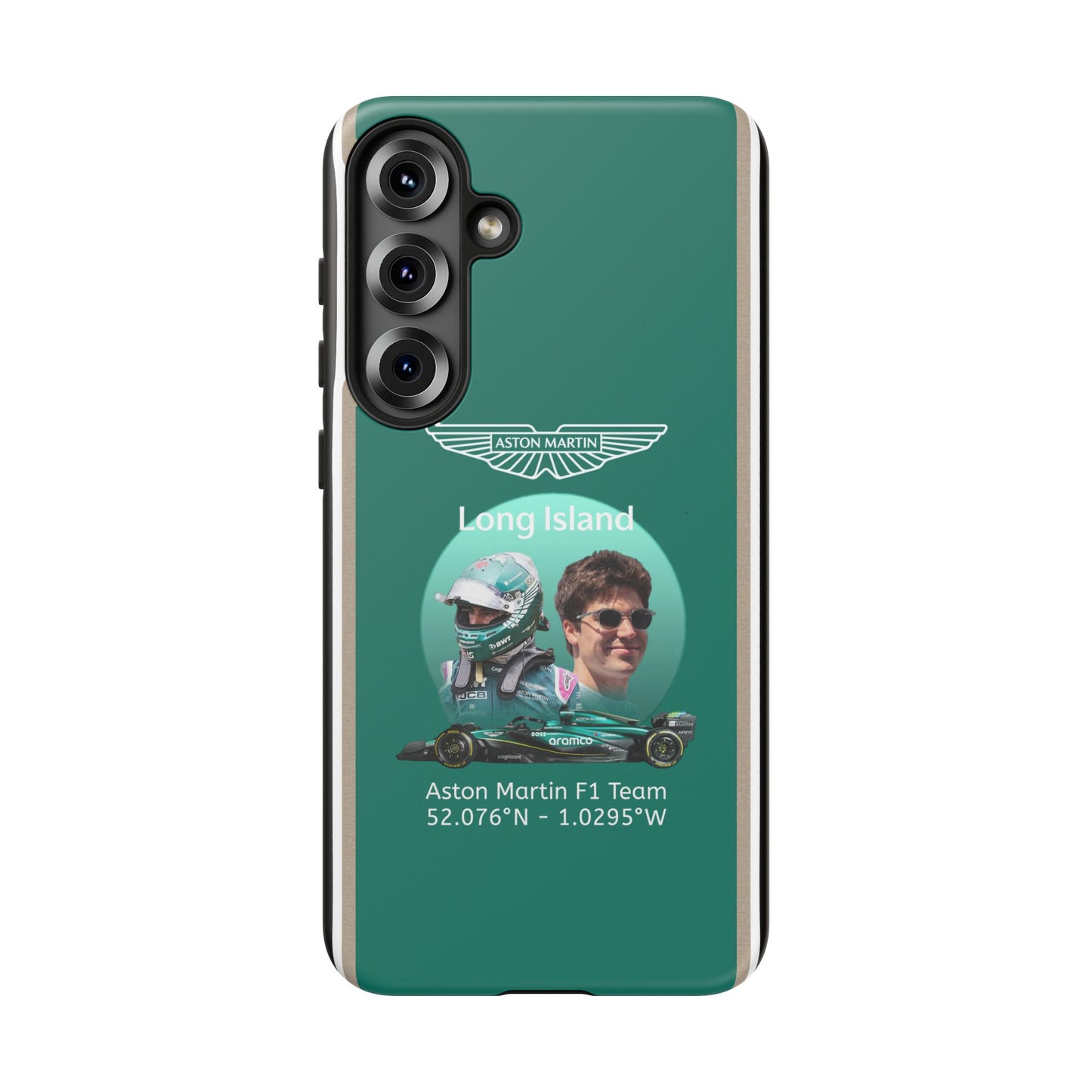 Aston Martin Long Island F1 inspired Lance Stroll Impact-Resistant Phone Case - Sleek & Stylish