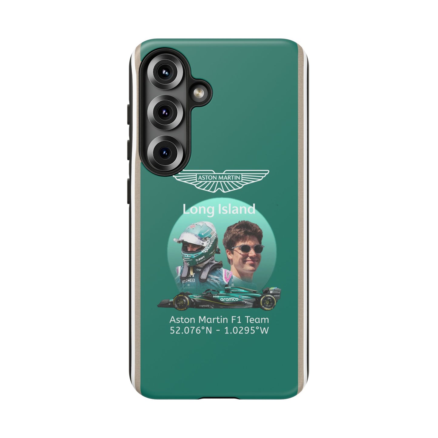 Aston Martin Long Island F1 inspired Lance Stroll Impact-Resistant Phone Case - Sleek & Stylish