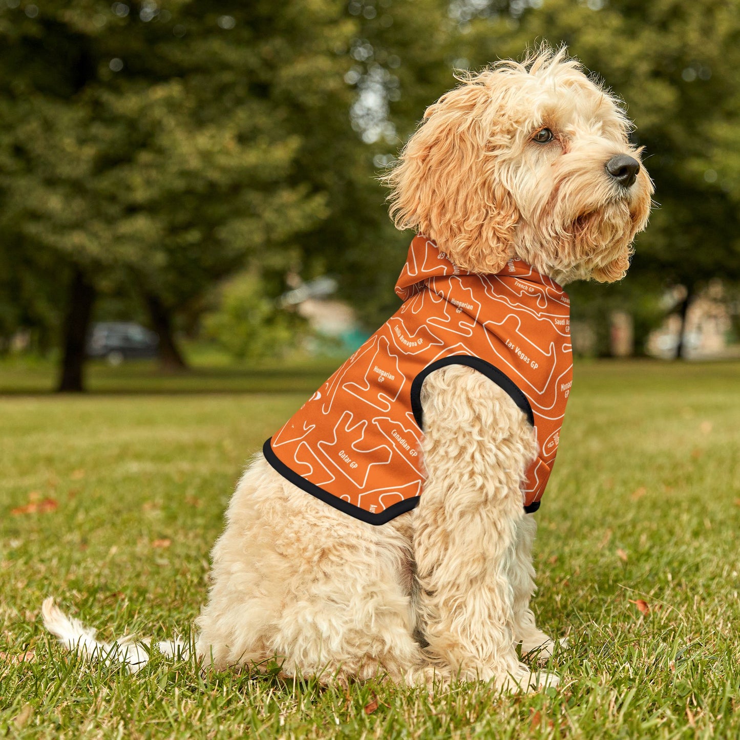 McLaren Long Island Race Track F1 Pet Hoodie