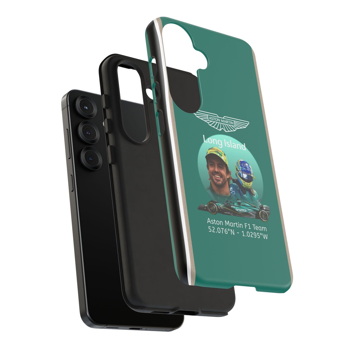 Aston Martin Long Island F1 inspired Fernando Alonso Impact-Resistant Phone Case - Sleek & Stylish