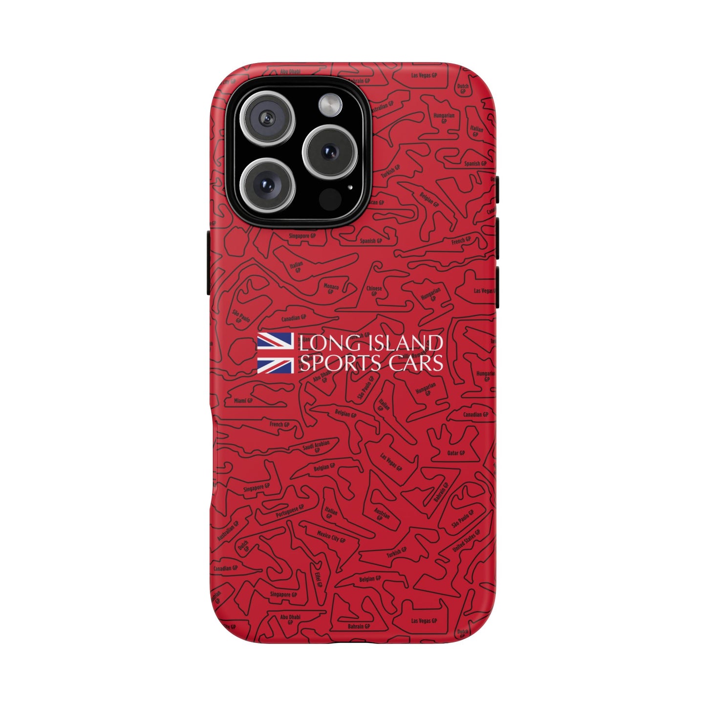 Long Island Sports Cars F1 race Track Inspired Impact-Resistant Phone Case