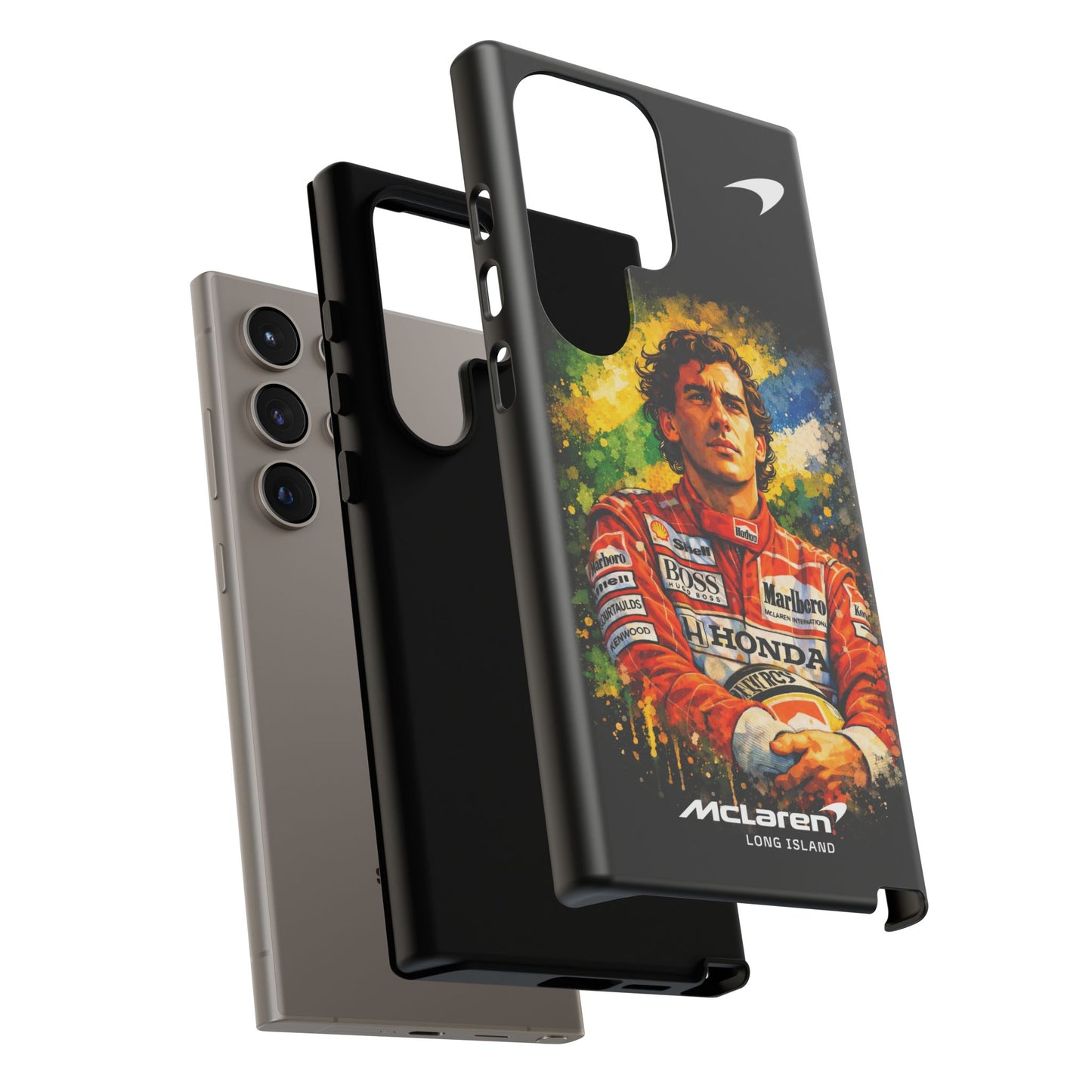 McLaren Long Island "Always Senna" Ayrton Senna Inspired Impact-Resistant Phone Case | Durable Protection for Car Enthusiasts