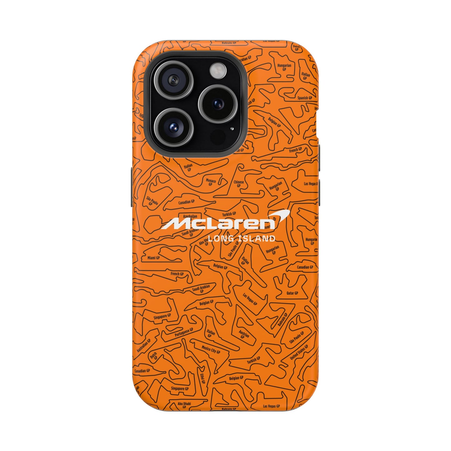 McLaren Long Island F1 race Track Inspired Impact-Resistant Phone Case