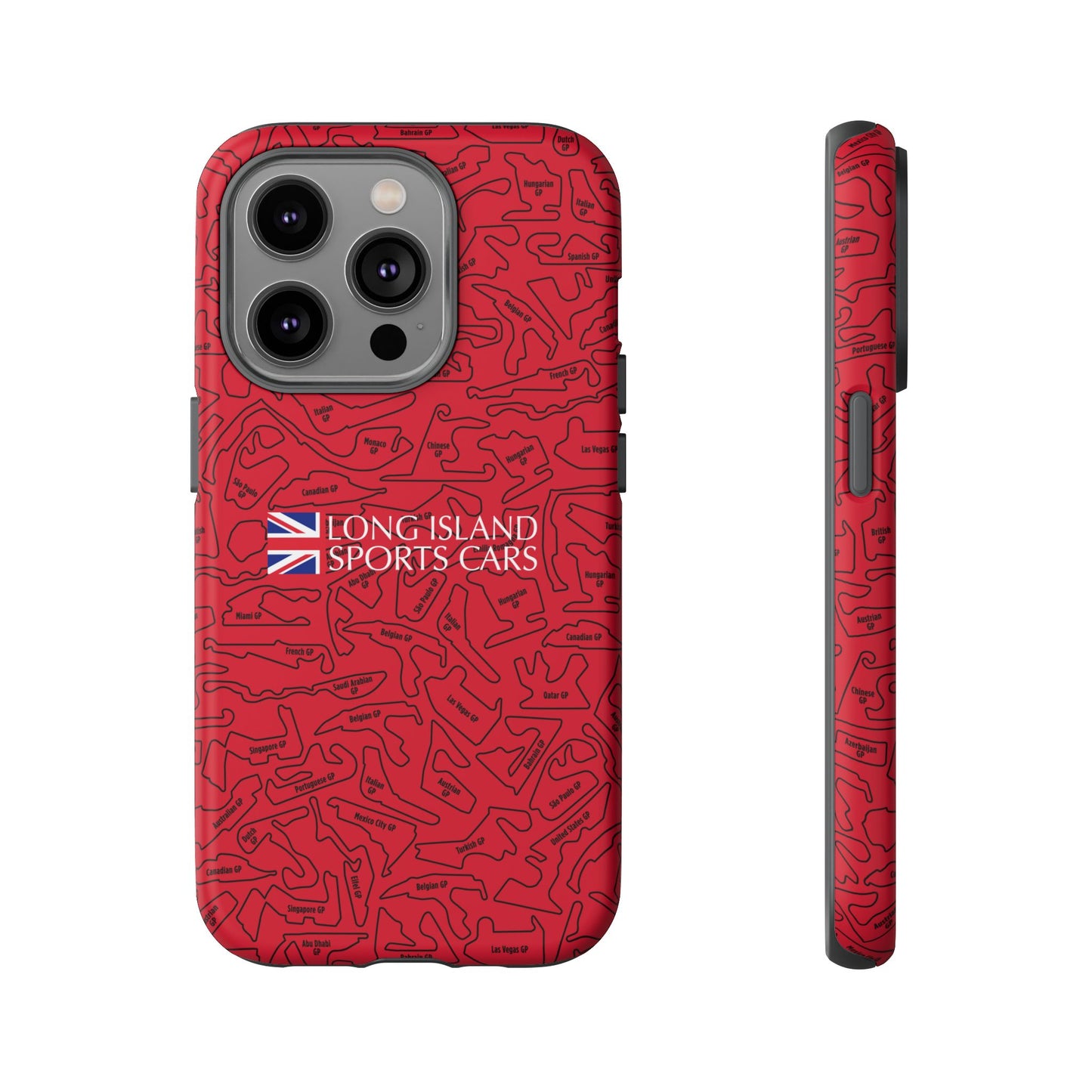Long Island Sports Cars F1 race Track Inspired Impact-Resistant Phone Case