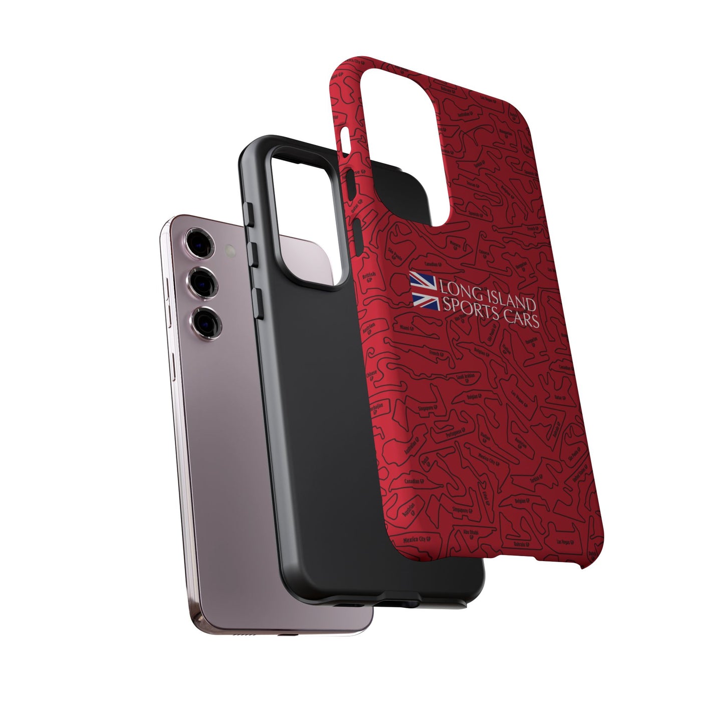 Long Island Sports Cars F1 race Track Inspired Impact-Resistant Phone Case