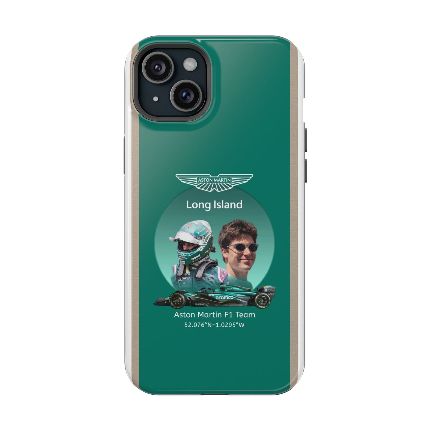 Aston Martin Long Island F1 inspired Lance Stroll Impact-Resistant Phone Case - Sleek & Stylish