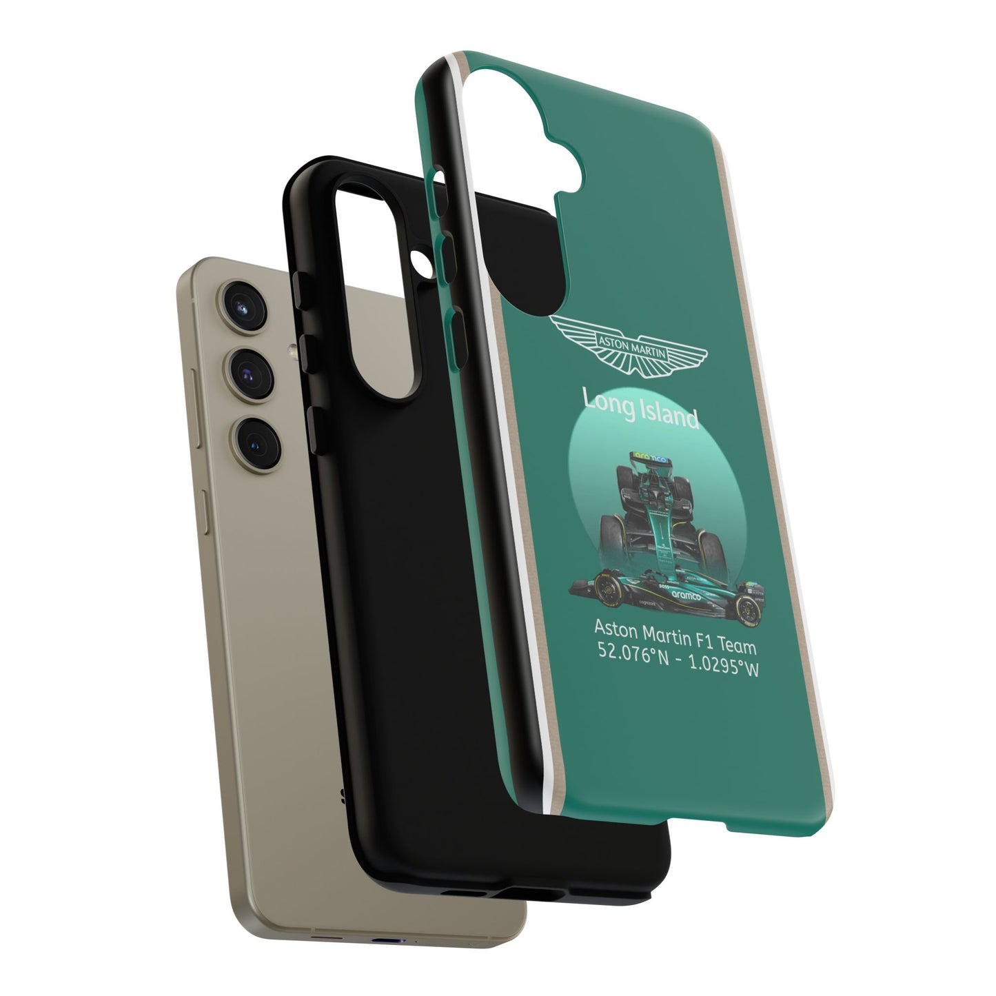 Aston Martin Long Island Formula 1 inspired Impact-Resistant Phone Case - Sleek & Stylish
