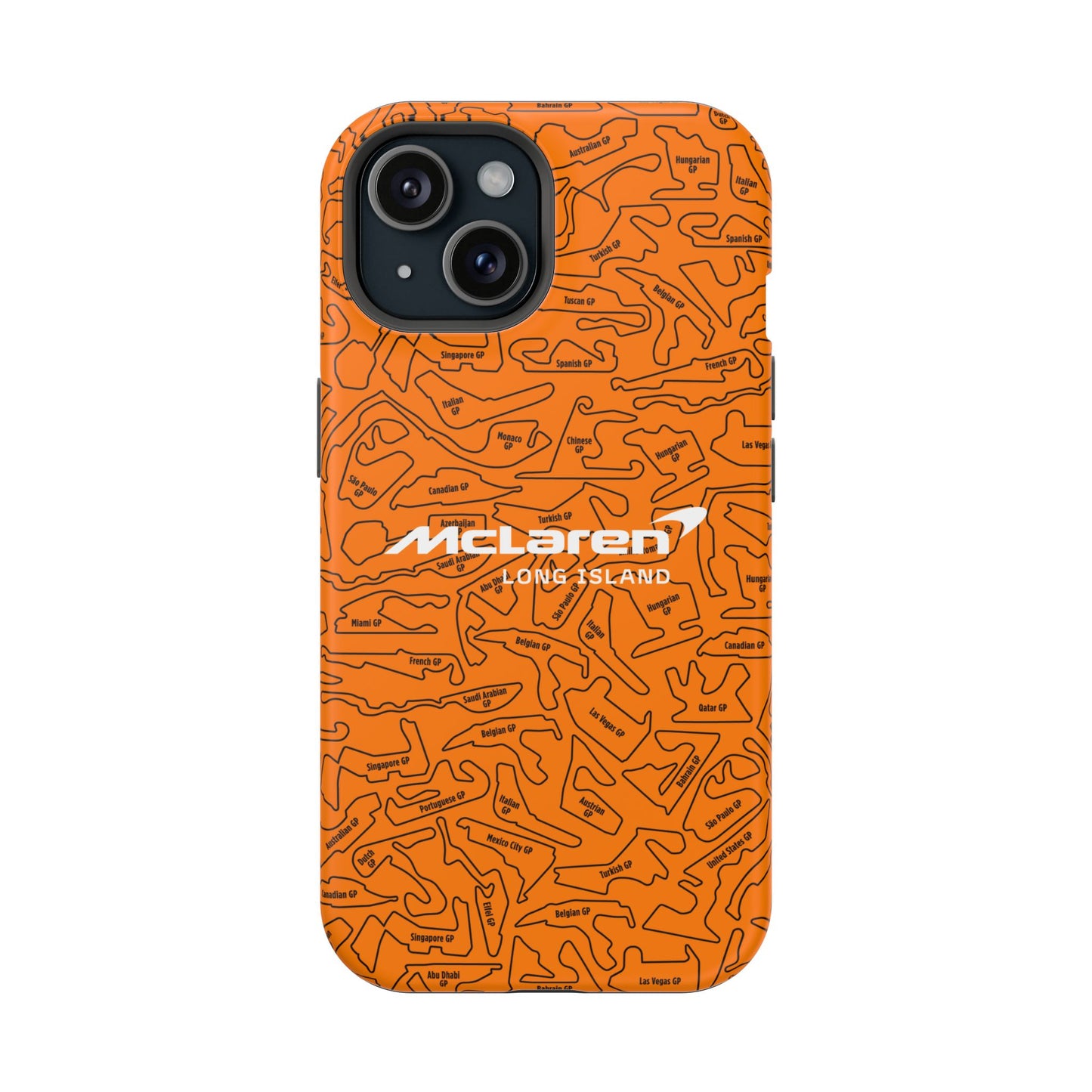 McLaren Long Island F1 race Track Inspired Impact-Resistant Phone Case