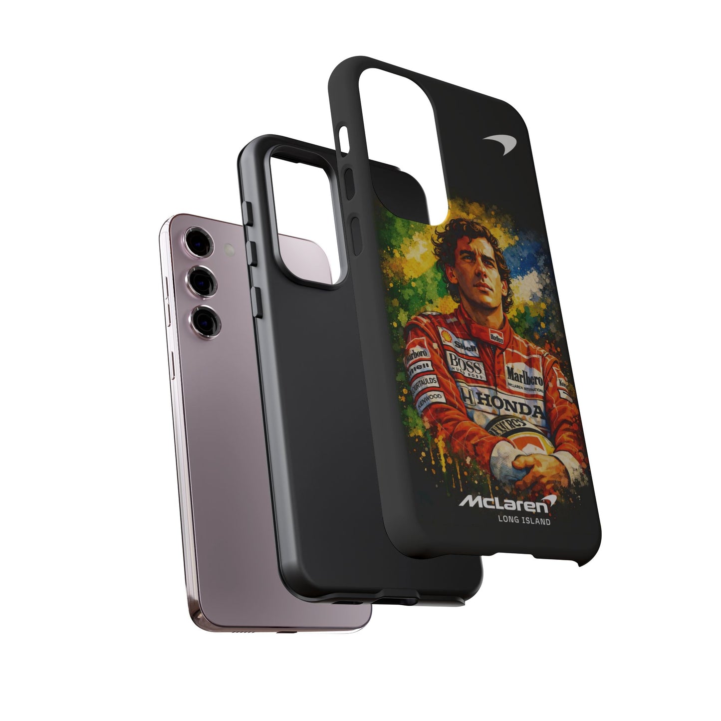 McLaren Long Island "Always Senna" Ayrton Senna Inspired Impact-Resistant Phone Case | Durable Protection for Car Enthusiasts