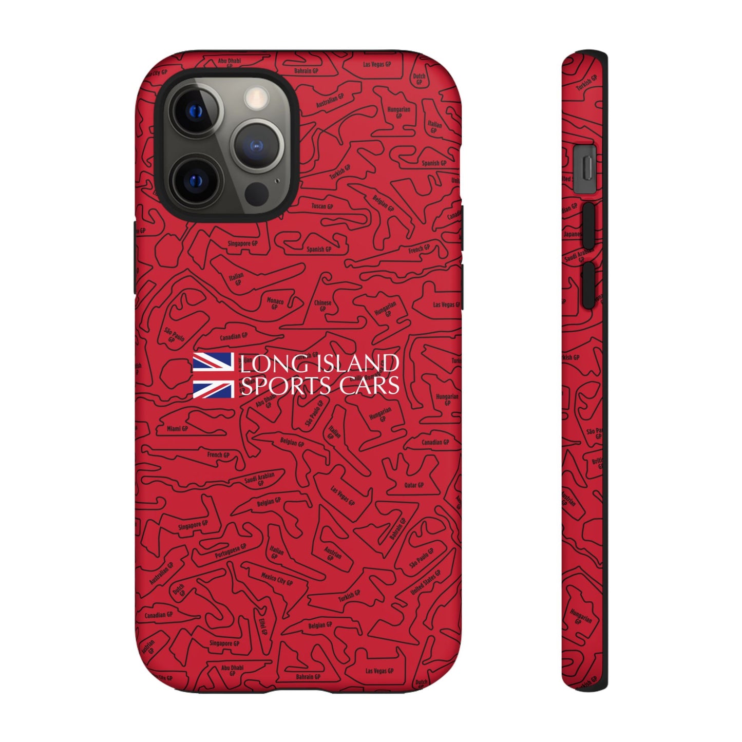 Long Island Sports Cars F1 race Track Inspired Impact-Resistant Phone Case