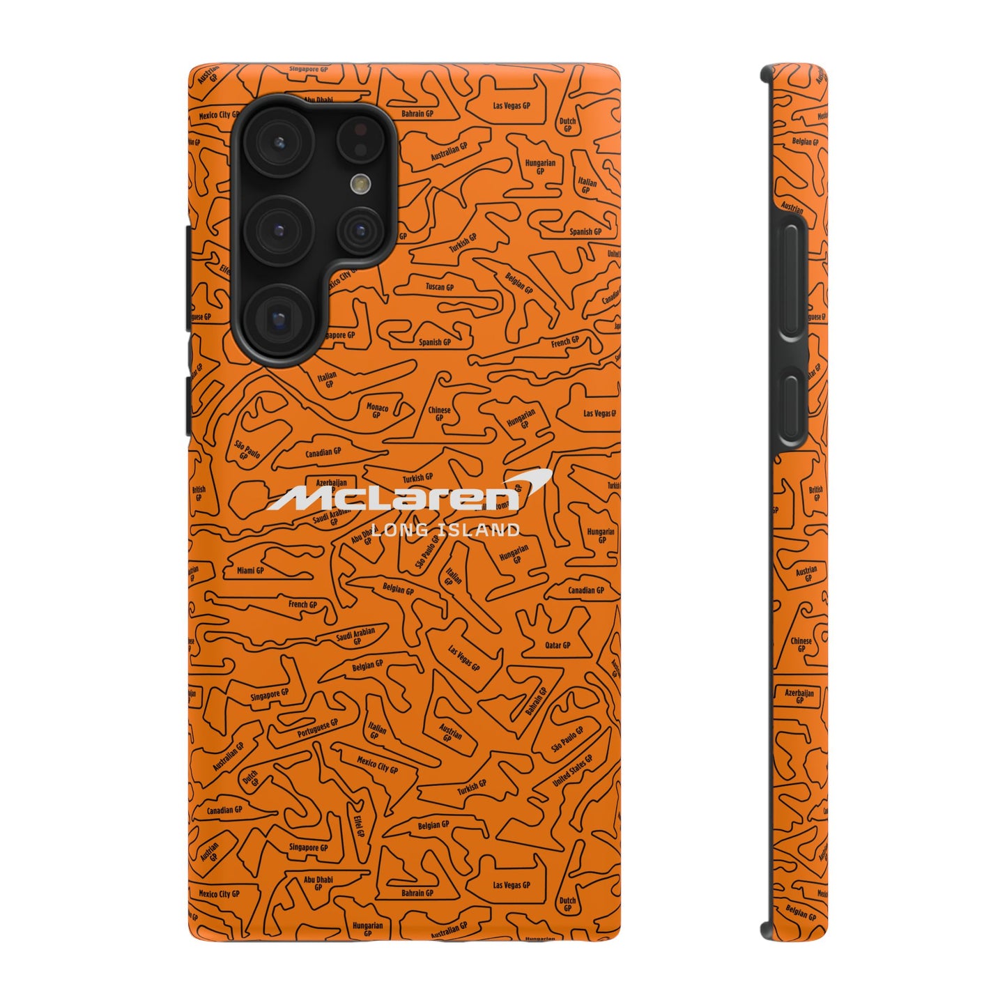 McLaren Long Island F1 race Track Inspired Impact-Resistant Phone Case