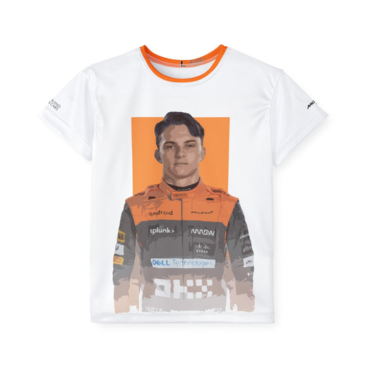 Kids Sports Jersey - Oscar Piastri Formula 1 inspired Design for Young Speed Enthusiasts