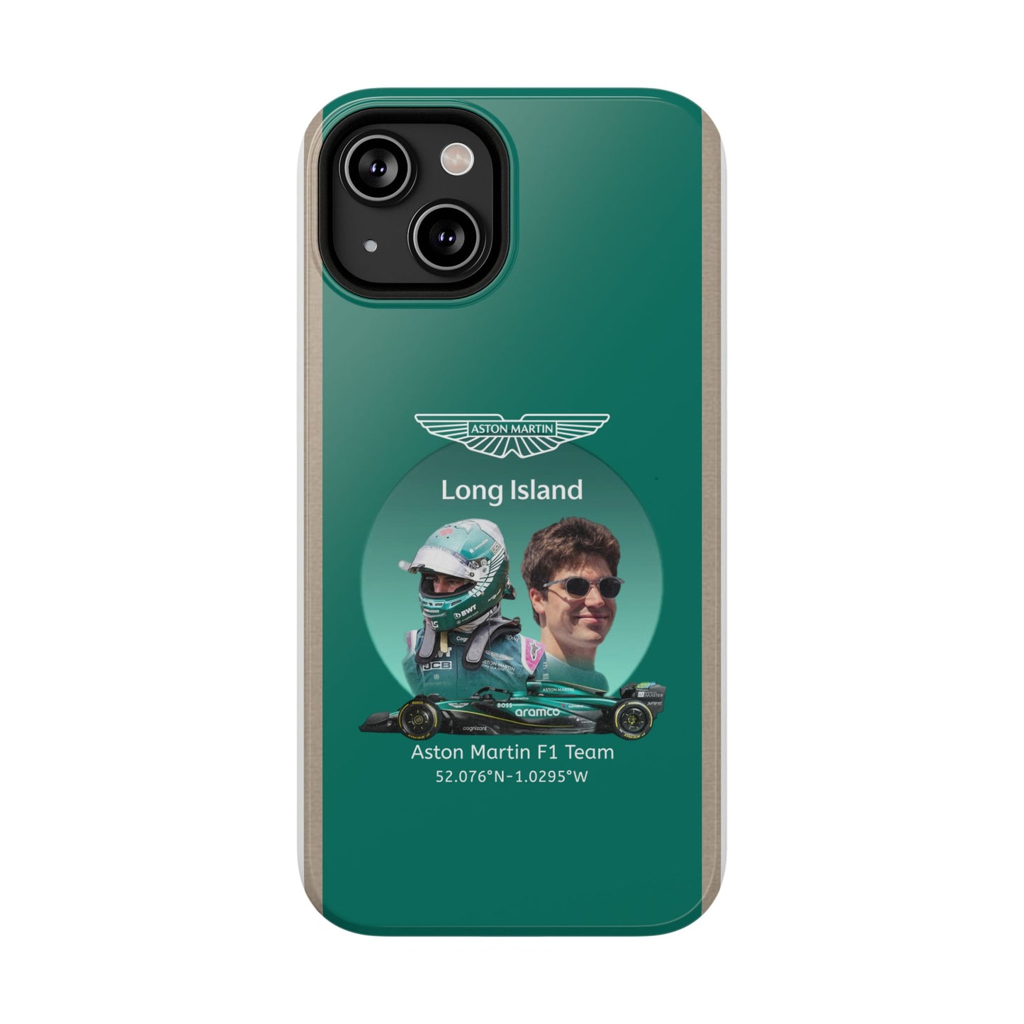 Aston Martin Long Island F1 inspired Lance Stroll Impact-Resistant Phone Case - Sleek & Stylish