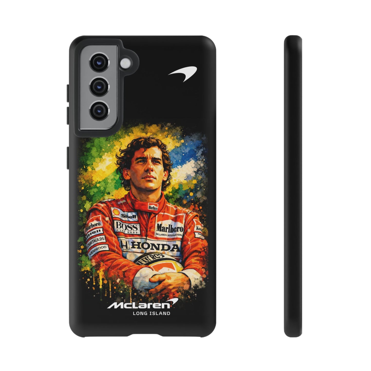 McLaren Long Island "Always Senna" Ayrton Senna Inspired Impact-Resistant Phone Case | Durable Protection for Car Enthusiasts