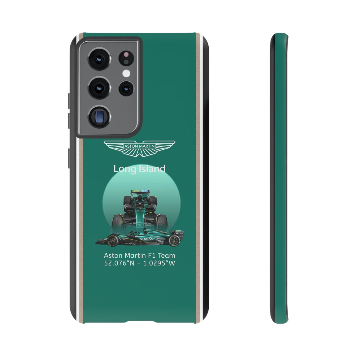 Aston Martin Long Island Formula 1 inspired Impact-Resistant Phone Case - Sleek & Stylish