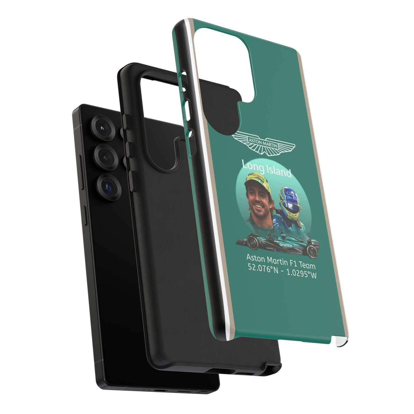 Aston Martin Long Island F1 inspired Fernando Alonso Impact-Resistant Phone Case - Sleek & Stylish