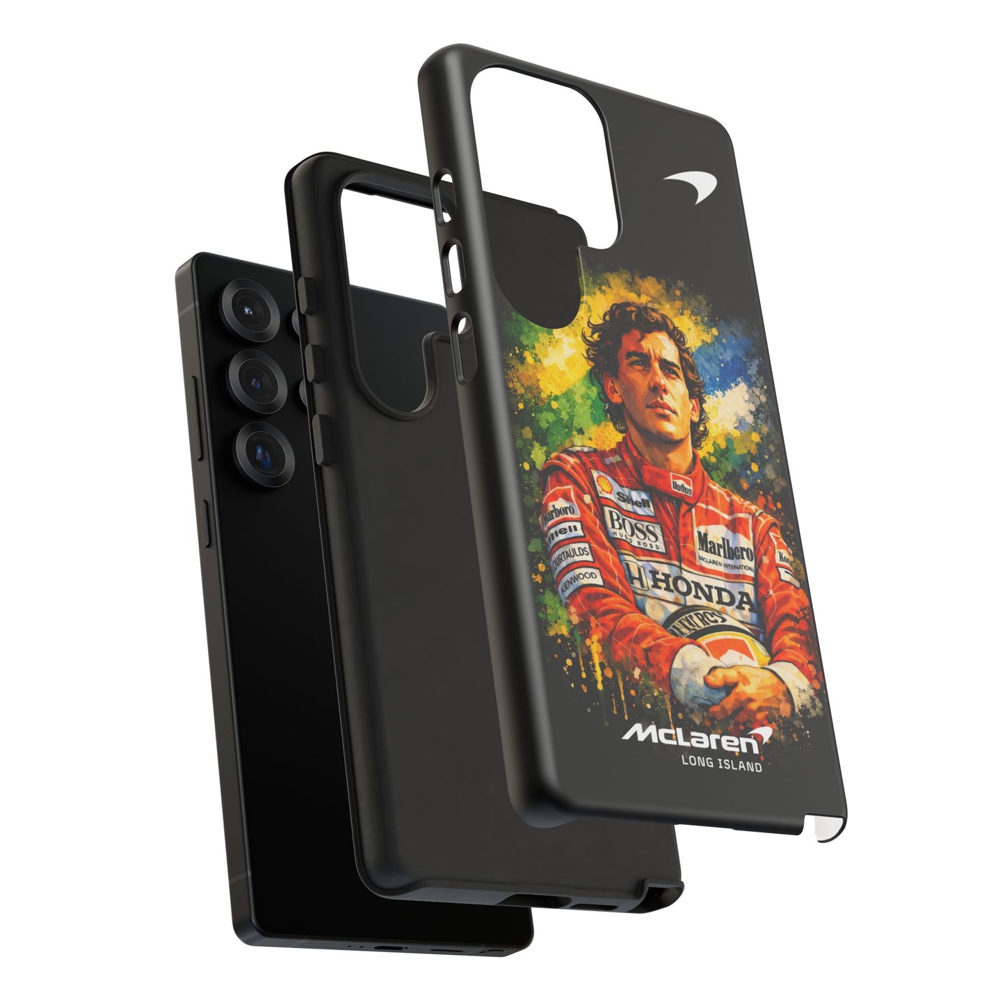 McLaren Long Island "Always Senna" Ayrton Senna Inspired Impact-Resistant Phone Case | Durable Protection for Car Enthusiasts