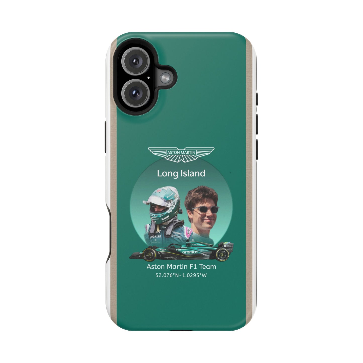 Aston Martin Long Island F1 inspired Lance Stroll Impact-Resistant Phone Case - Sleek & Stylish