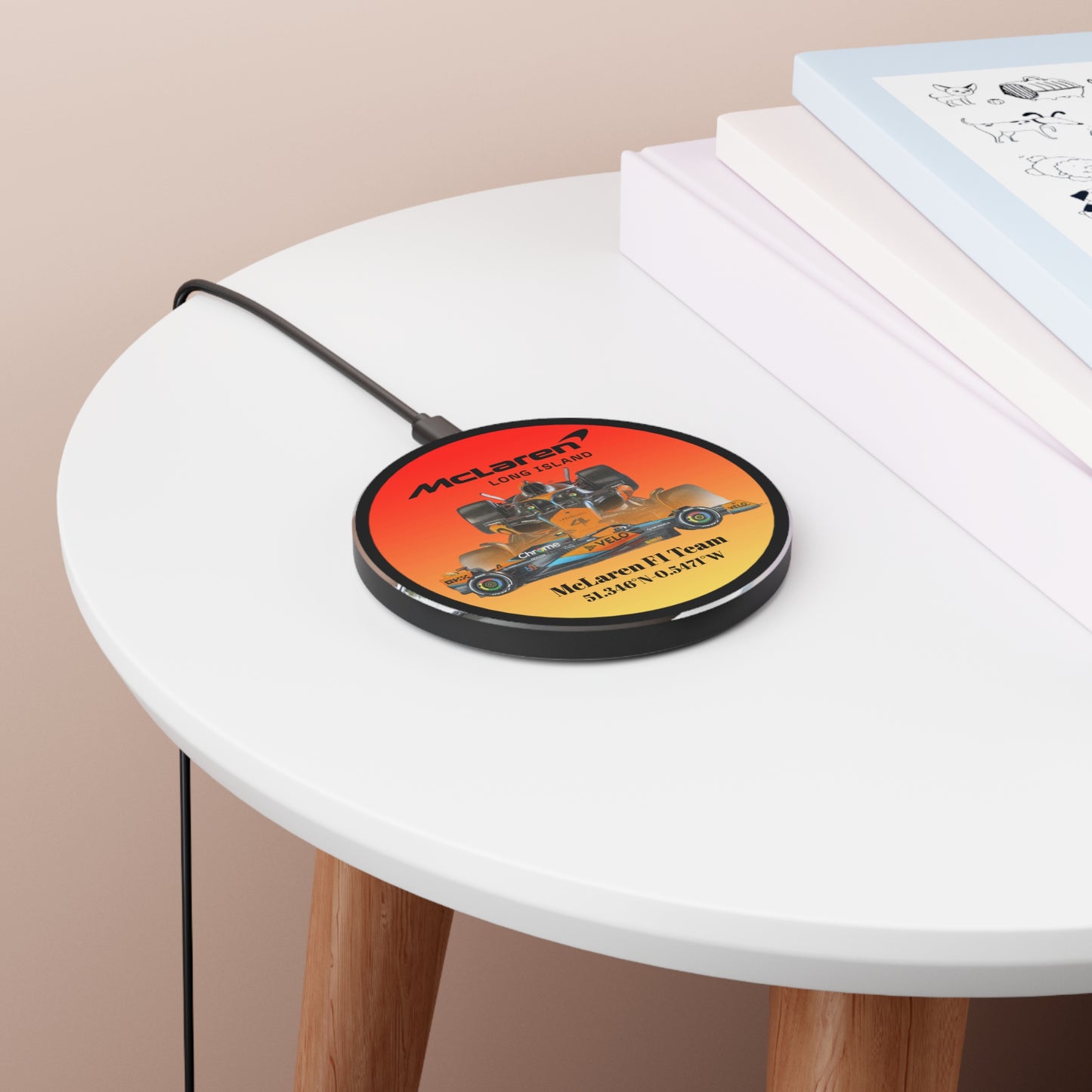 McLaren Long island F1 Team Wireless Charger - Fast Charging Pad