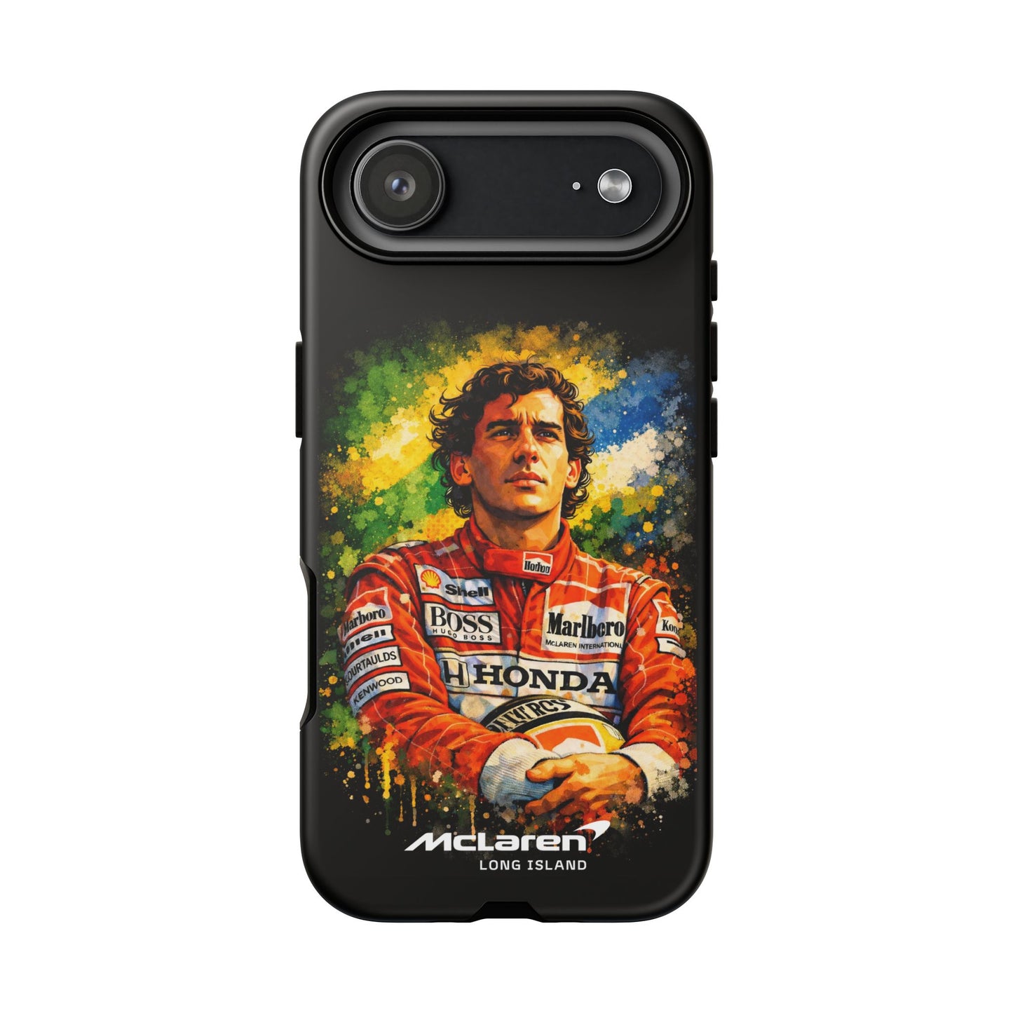McLaren Long Island "Always Senna" Ayrton Senna Inspired Impact-Resistant Phone Case | Durable Protection for Car Enthusiasts
