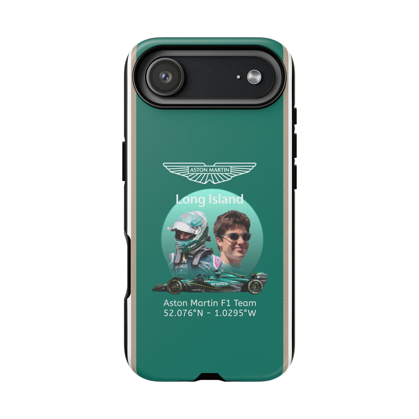 Aston Martin Long Island F1 inspired Lance Stroll Impact-Resistant Phone Case - Sleek & Stylish