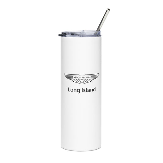 Aston Martin Long Island Sports Cars W Skinny Tumbler with Straw 20oz - Sleek Travel Mug for Car Enthusiasts