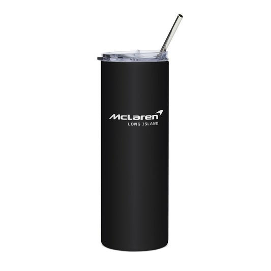 McLaren Long Island Sports Cars B Skinny Tumbler with Straw 20oz - Sleek Travel Mug for Car Enthusiasts