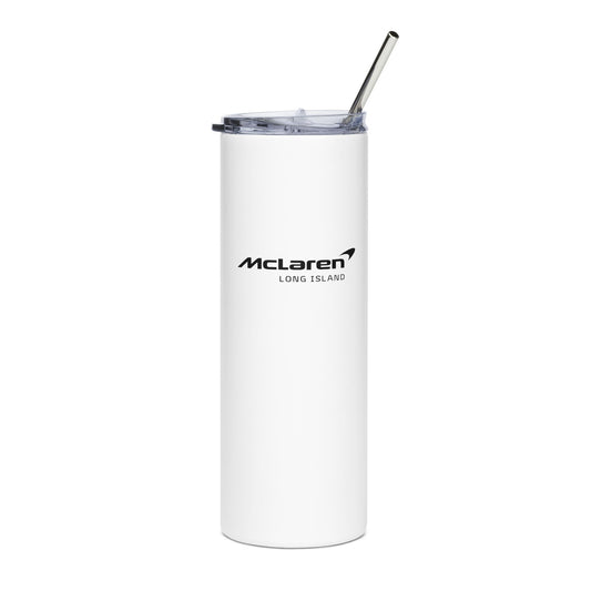 McLaren Long Island Sports Cars W Skinny Tumbler with Straw 20oz - Sleek Travel Mug for Car Enthusiasts