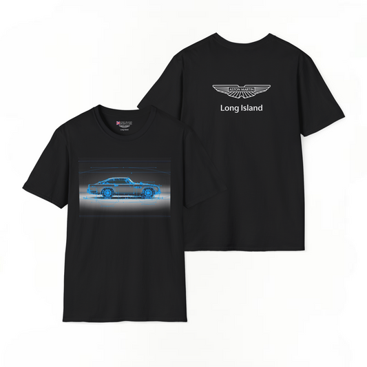 Aston Martin Long Island DB5 design Bond-Inspired Unisex T-Shirt