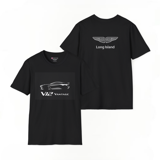 Aston Martin Long Island V12 Vantage silhouette -Inspired Unisex T-Shirt