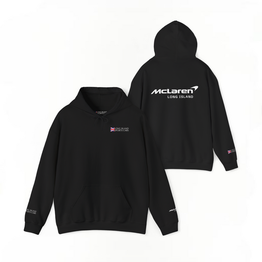 Long Island Sports Cars|McLaren Long Island Fleece Hoodie for Car Enthusiasts